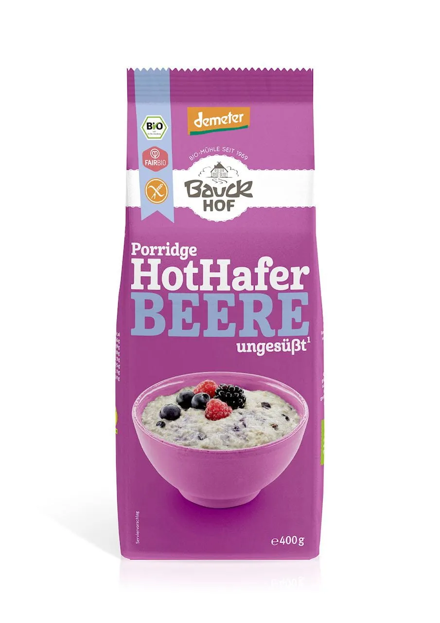 HAFERMALZ MIT FRÜCHTEN OHNE ZUCKER DEMETER BIO 400 g - BAUCK HOF