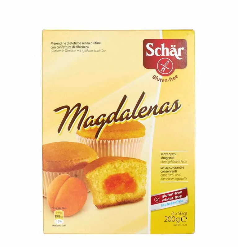 Glutenfreie Magdalenas Cupcakes mit Aprikosenfüllung 200 g SCHÄR