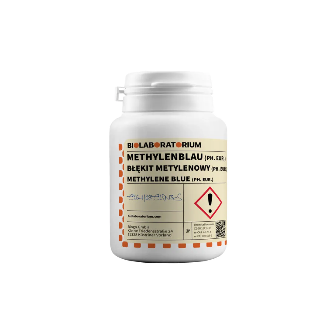 Methylenblau Reag. Ph. Eur. 5g BIOLABORATORIUM