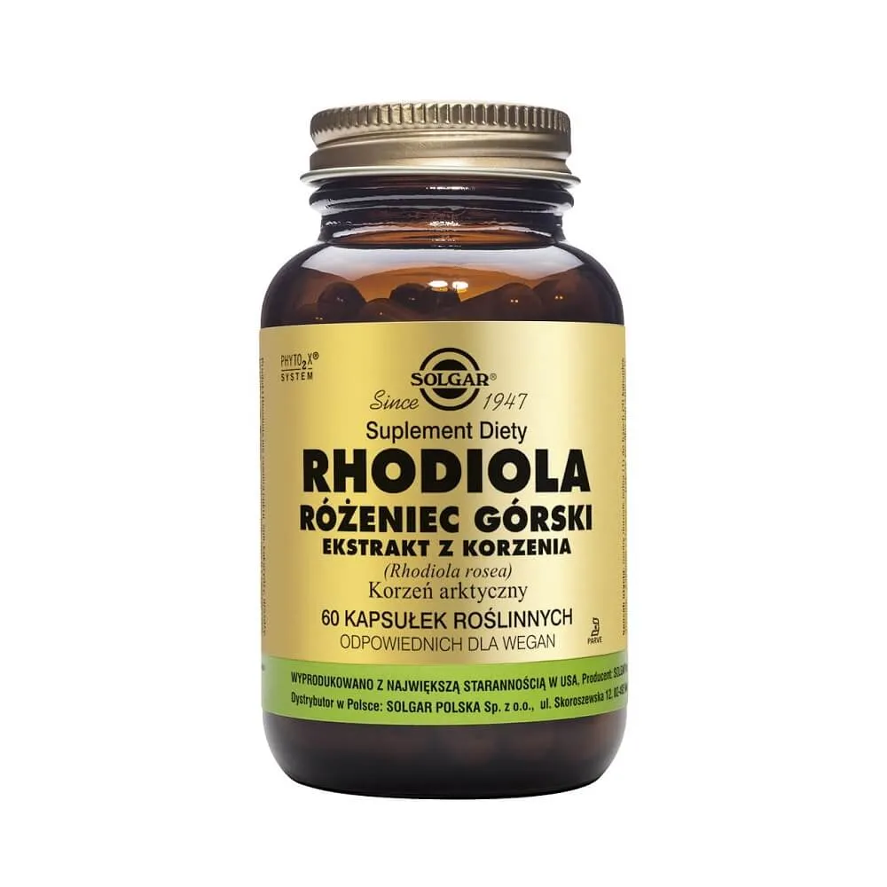 Rhodiola Rhodiola rosea Arktischer Wurzelextrakt 60 Kapseln SOLGAR