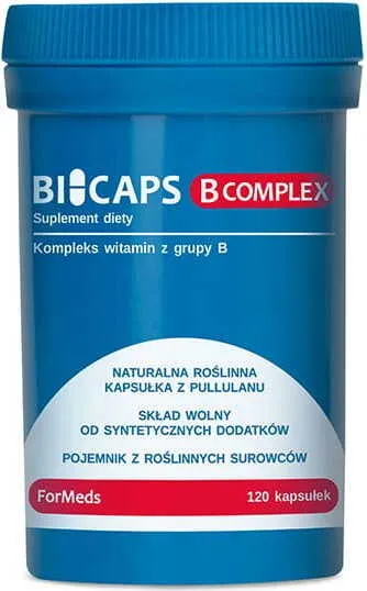 Vitamin B-KOMPLEX 293 MG 60 Portionen 120 Kapseln FORMEDS bicaps