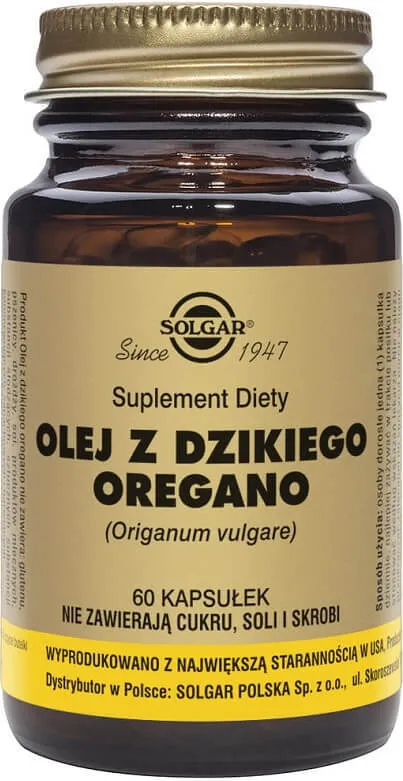Wildes Oregano-Öl 175 mg Carvacrol 70 % 60 Kapseln SOLGAR