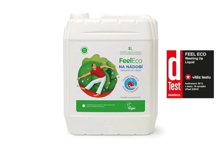 Liter Obst- und Gemüsespülmittel mit dem FEEL ECO Fruchtduft