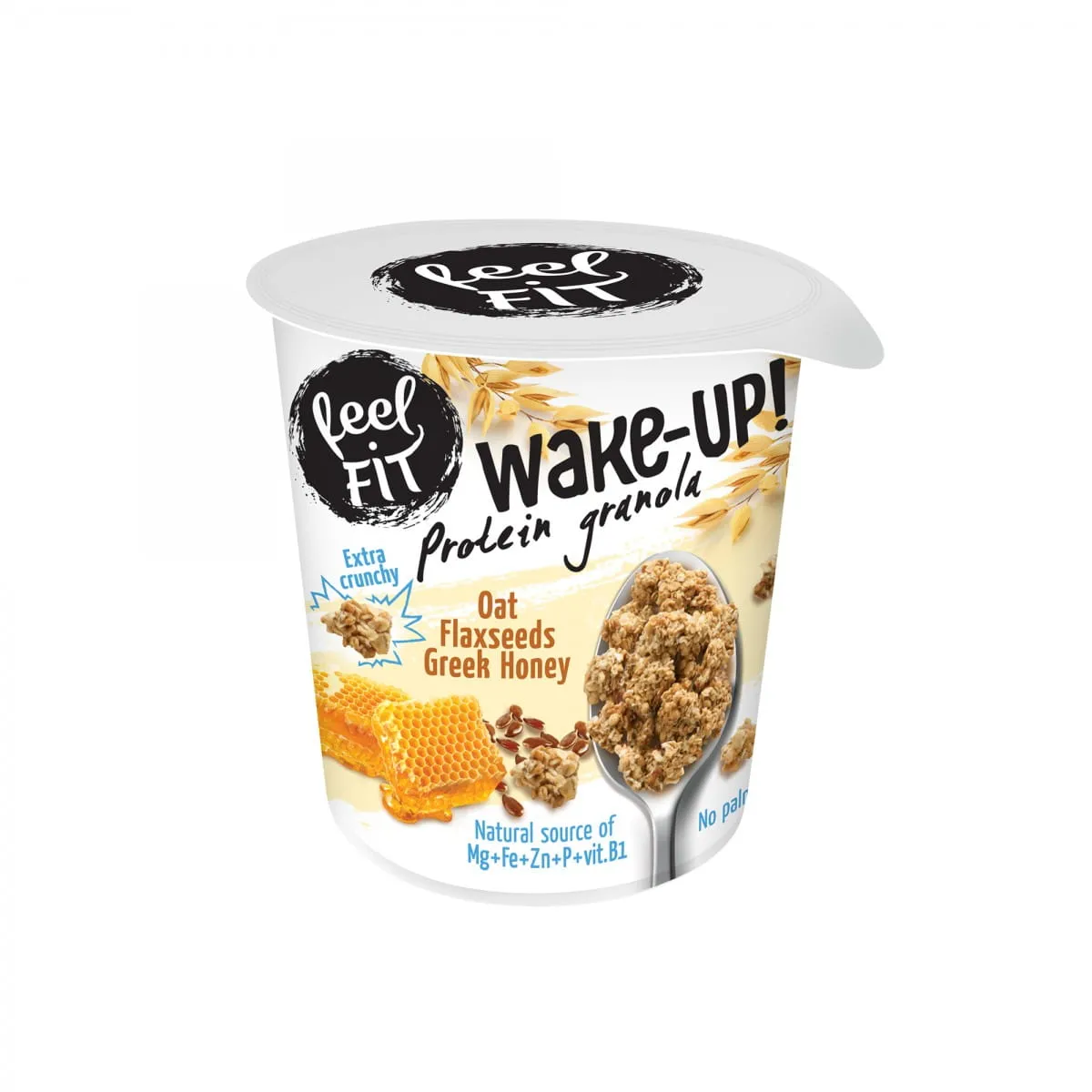 Protein Müsli Hafer Honig und Leinflocken 70 g FEELFIT