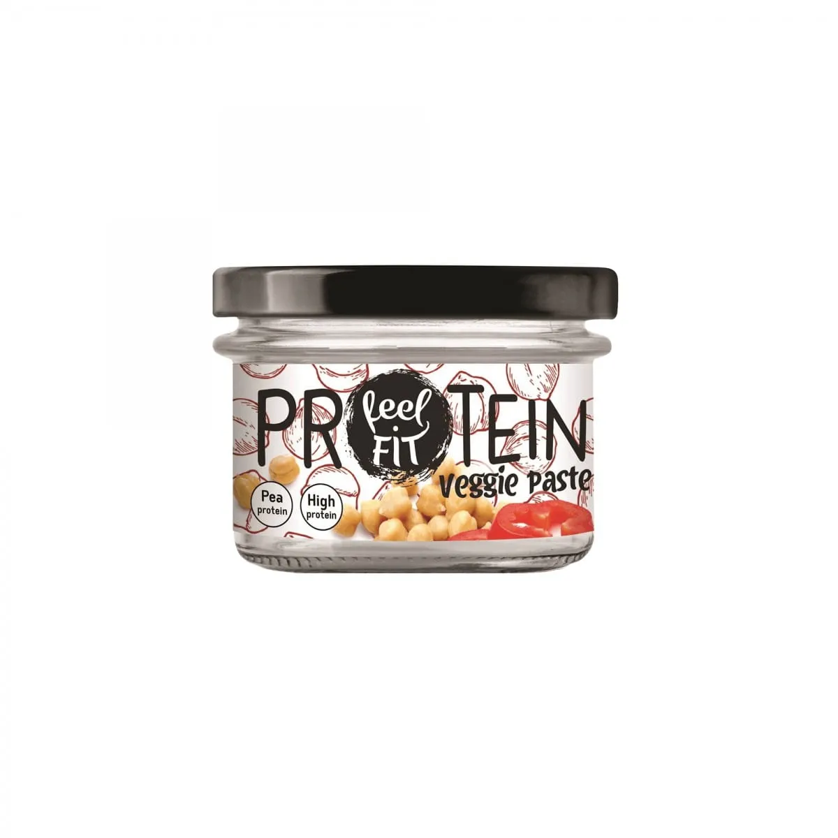 Gemüsepaste mit geräuchertem Paprika und Erbsenprotein 185 g FEELFIT