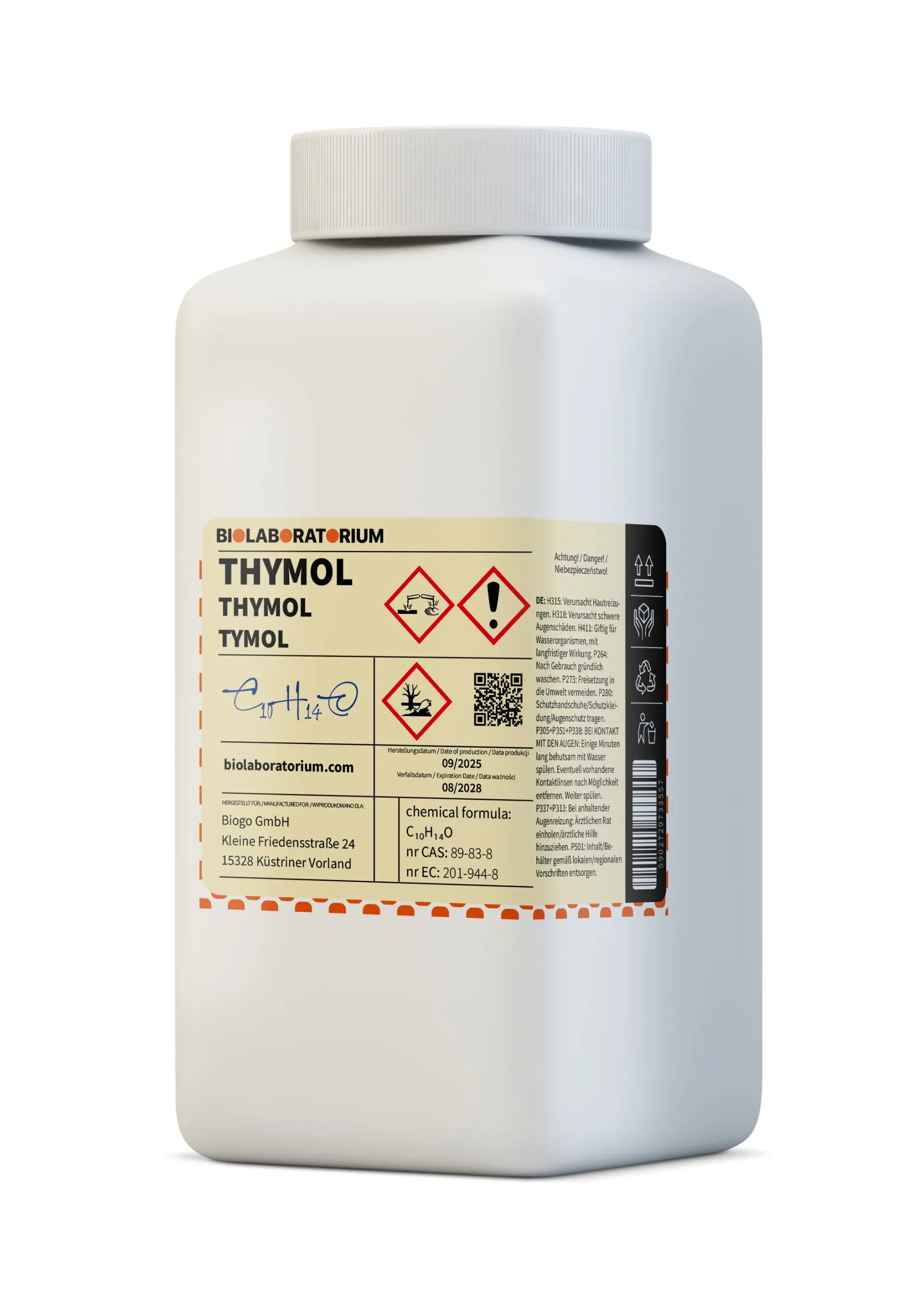 Thymol 500g BIOLABORATORIUM