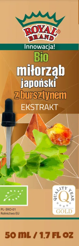JAPANISCHER MILTON-EXTRAKT MIT BERNSTEINTROPFEN BIO 50 ml - ROYAL BRAND