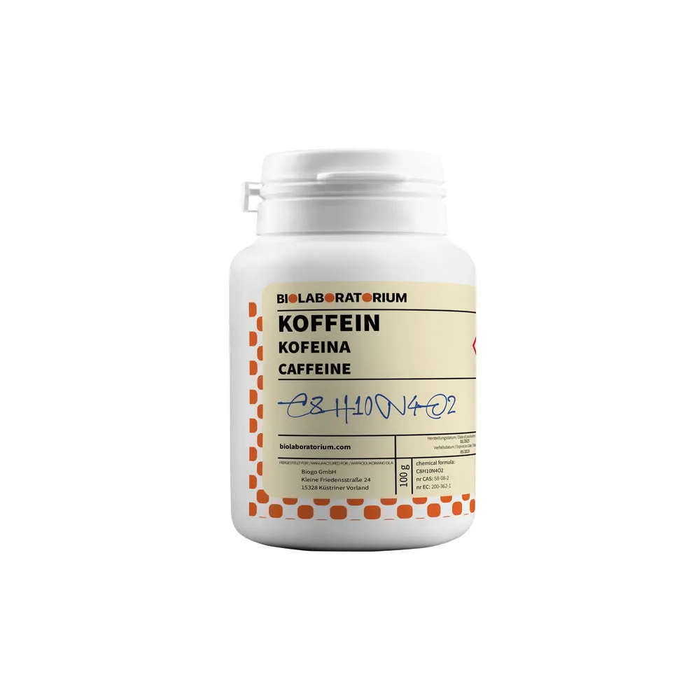 Wasserfreies Koffein Coffeinum 100g BIOLABORATORIUM