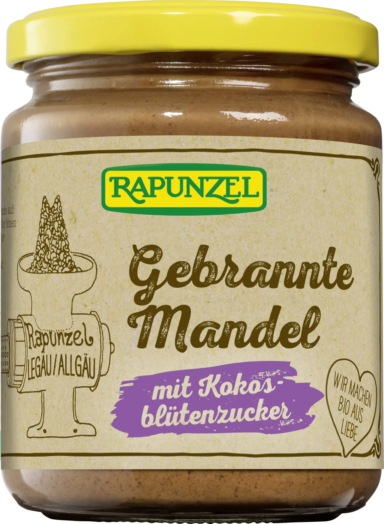 Rapunzel Crema di Mandorle Pralinate Bio, 250 g