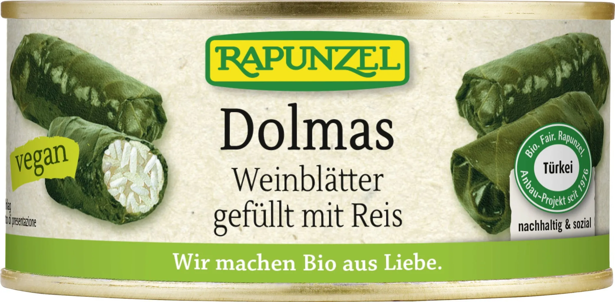 Rapunzel Dolma Bio - Foglie di Vite Ripiene di Riso, 280 g