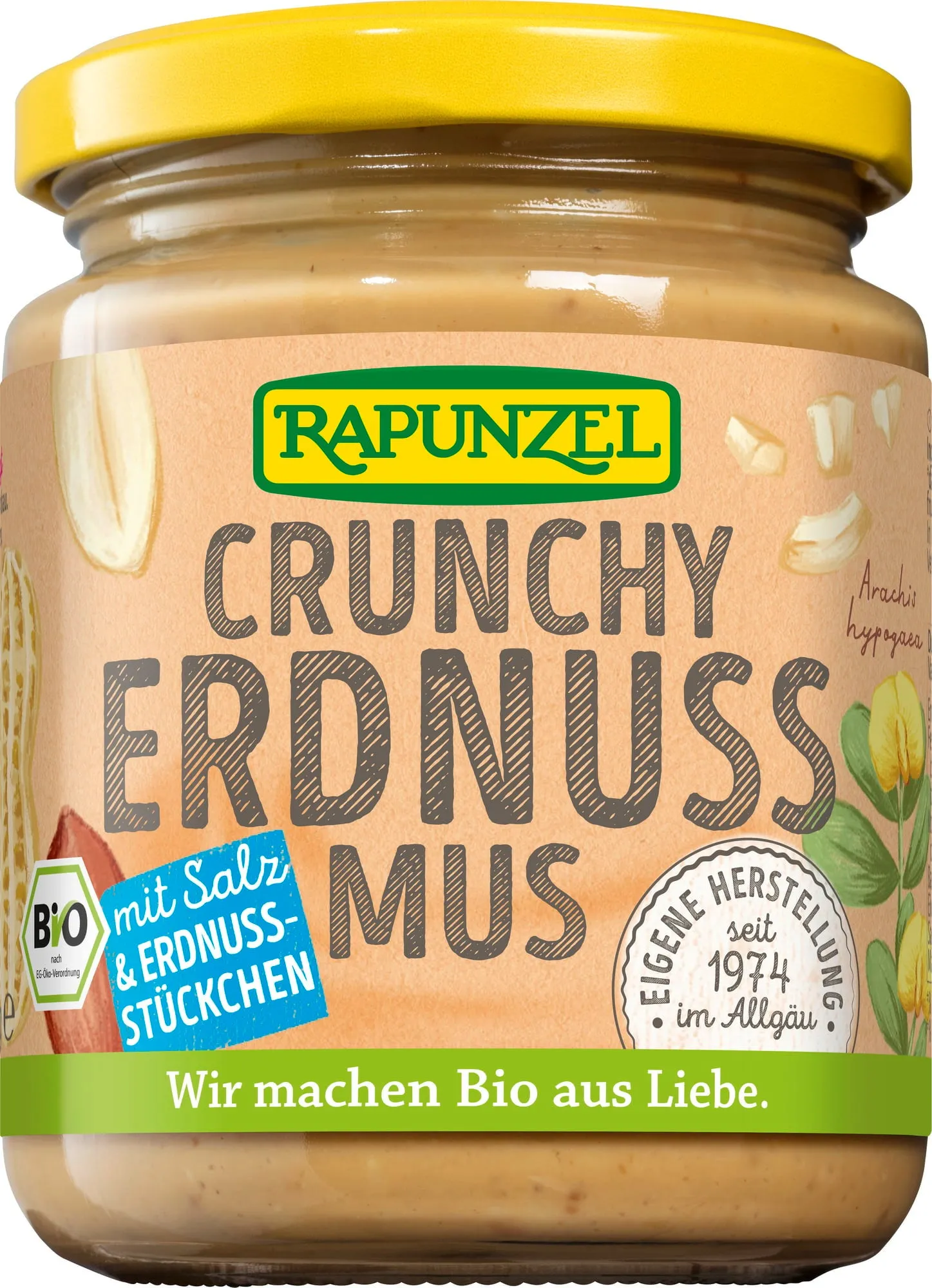 Rapunzel Mousse di Arachidi Bio - Crunchy, 500 g