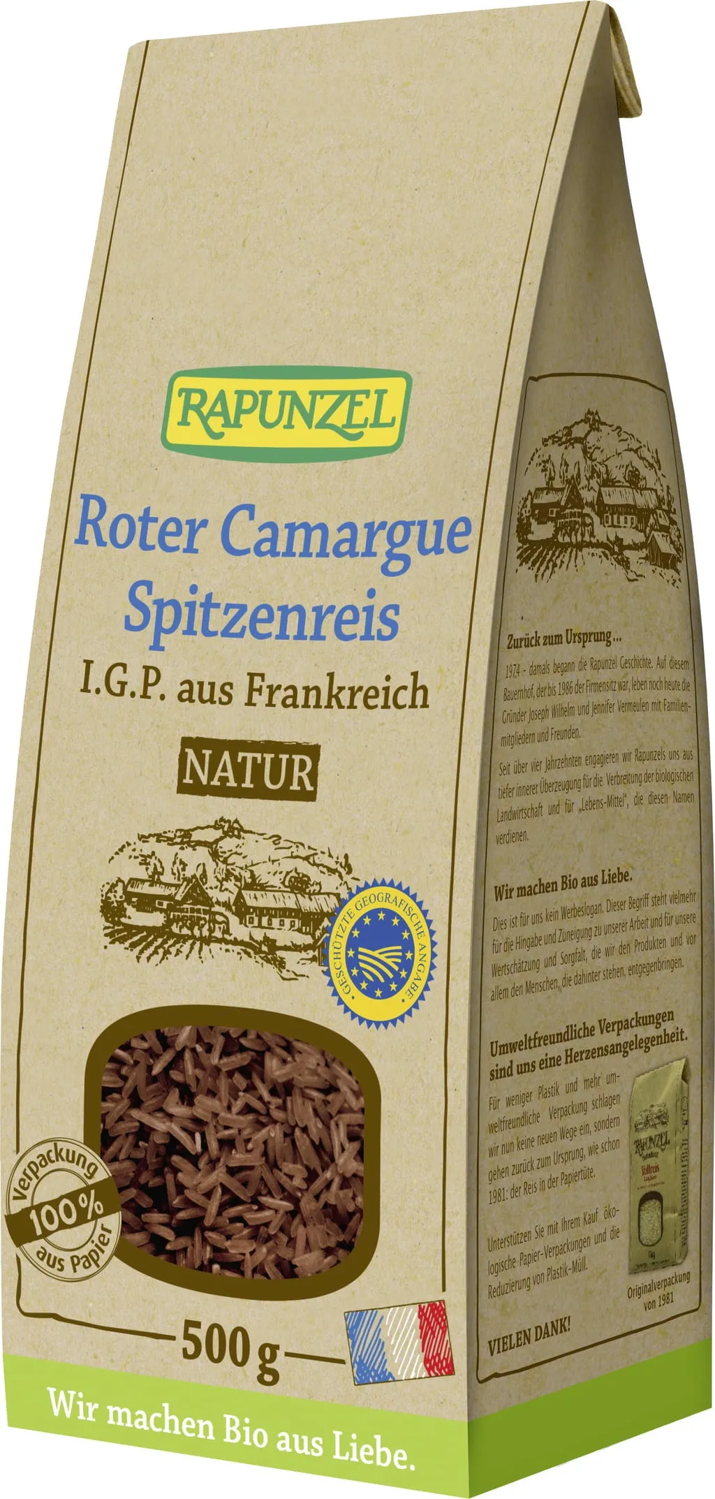 Rapunzel Riso Rosso della Camargue IGP Bio - Integrale, 500 g