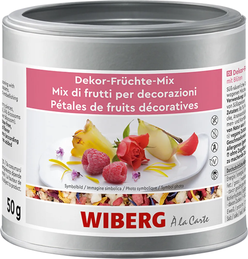 Wiberg Mix di Frutti per Decorazioni, 50 g